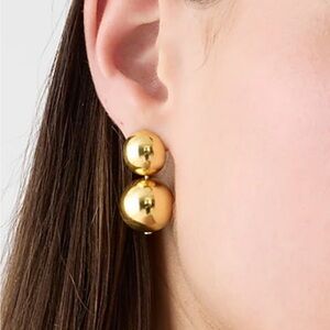 J. Crew Gold GumBall Ball Earrings